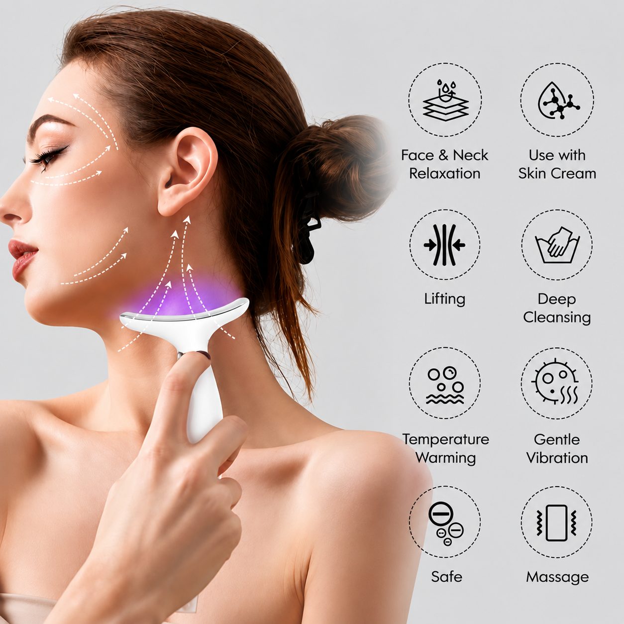 Skin Care Beauty Device – Portable Massager for Skin Care & Wrinkle Remover